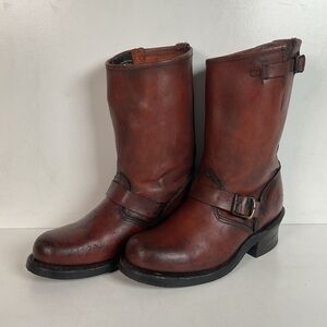 Frye Women’s Redwood Engineer Boots 6 M 150th Anniversary USA Made Distressed